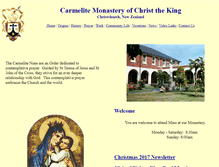 Tablet Screenshot of christchurchcarmel.org.nz